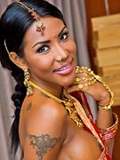 Ladyboy Areeya in indian dress